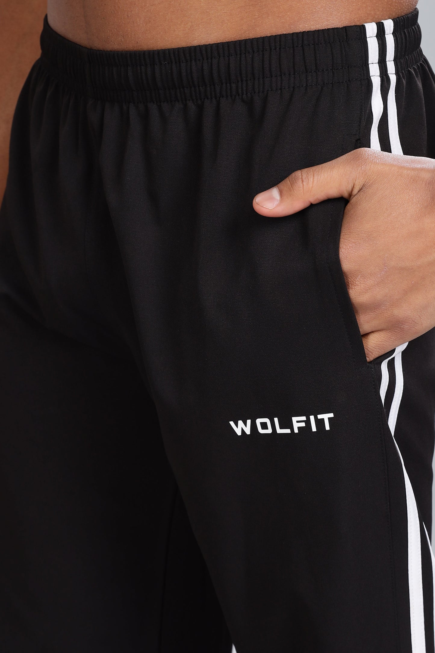 Retro Bootcut Trackpant - Black