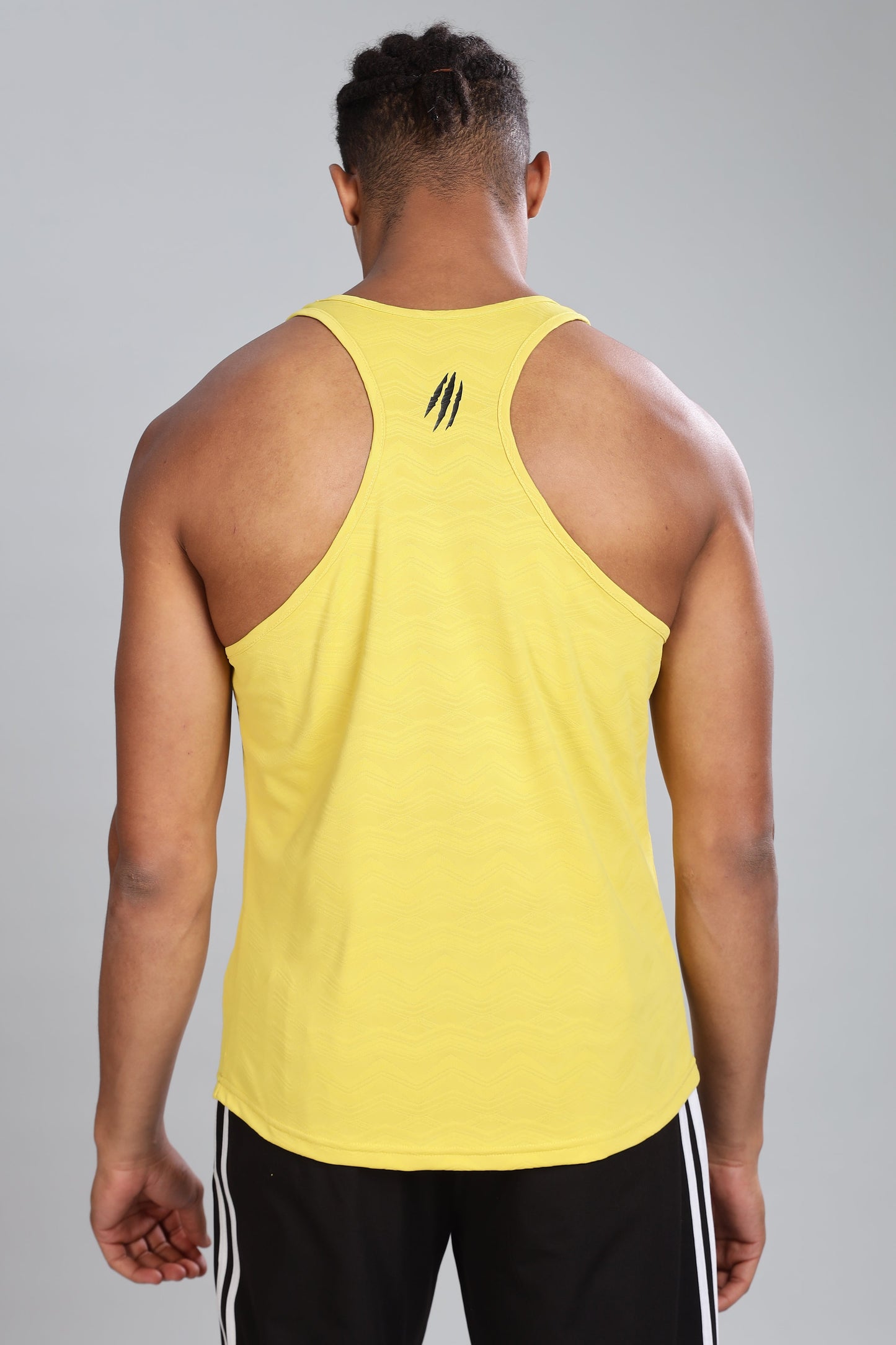 Wavy Jacquard Stringer - Yellow