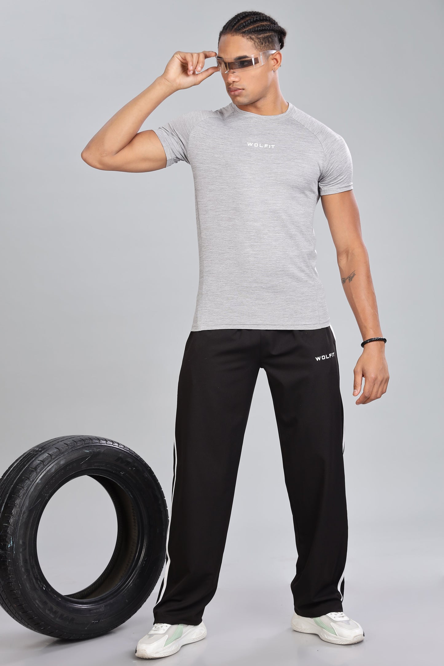 Vital Half Sleeve T-shirt - Light Grey