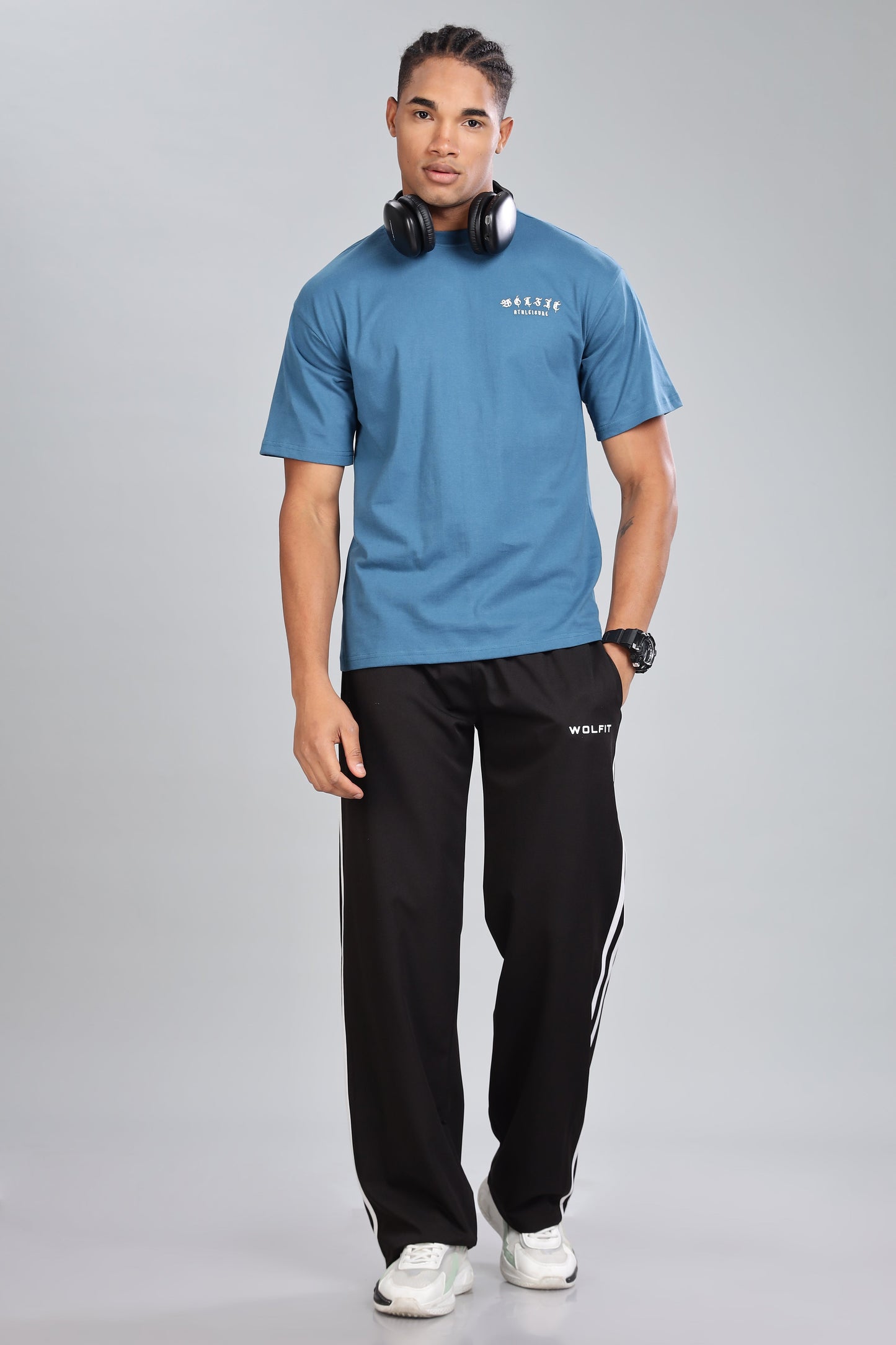 109 Alpha Drip Oversize Tshirt - Petrol Blue