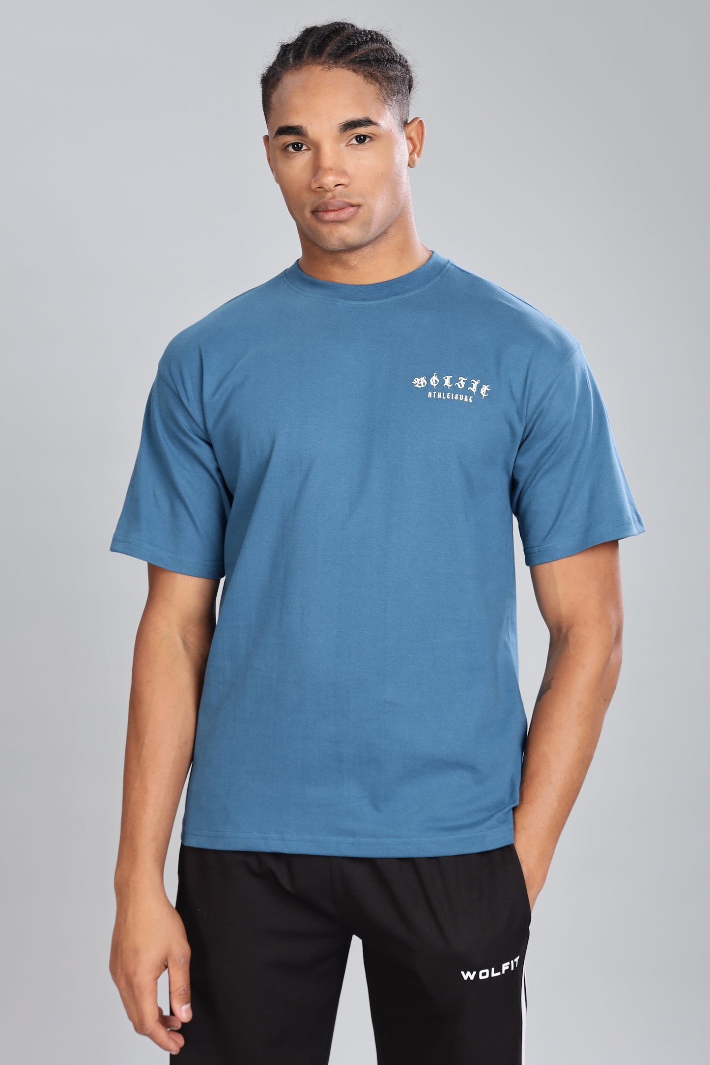 109 Alpha Drip Oversize Tshirt - Petrol Blue