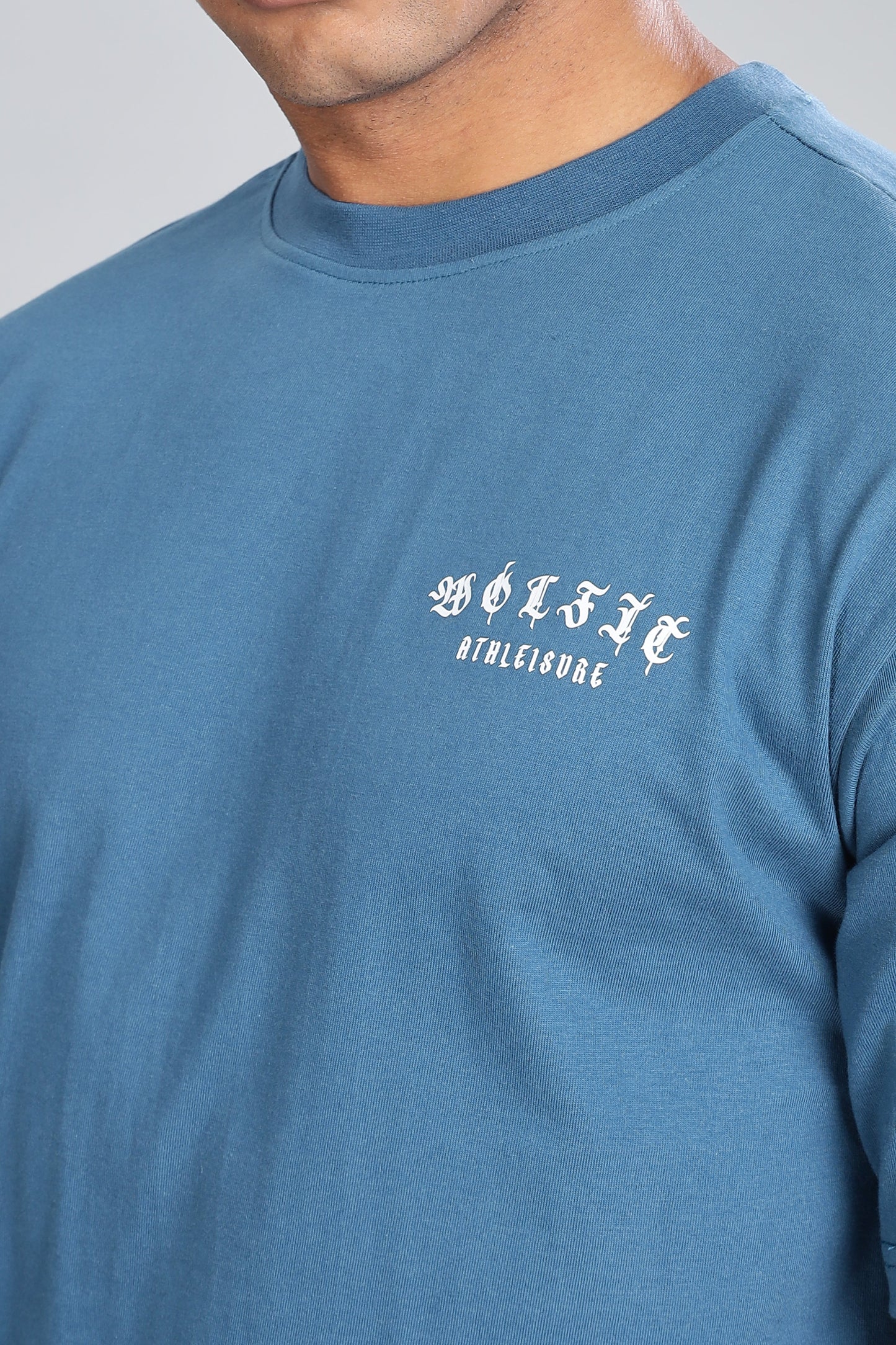 109 Alpha Drip Oversize Tshirt - Petrol Blue