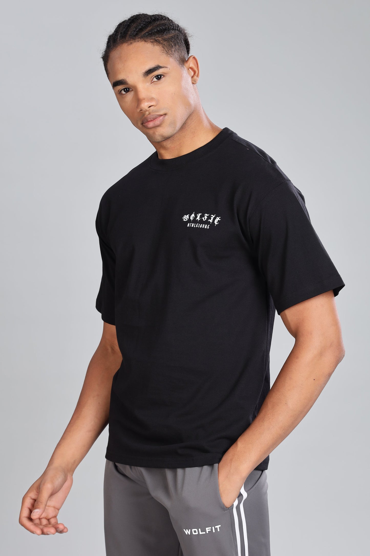 109 Alpha Drip Oversize Tshirt - Black