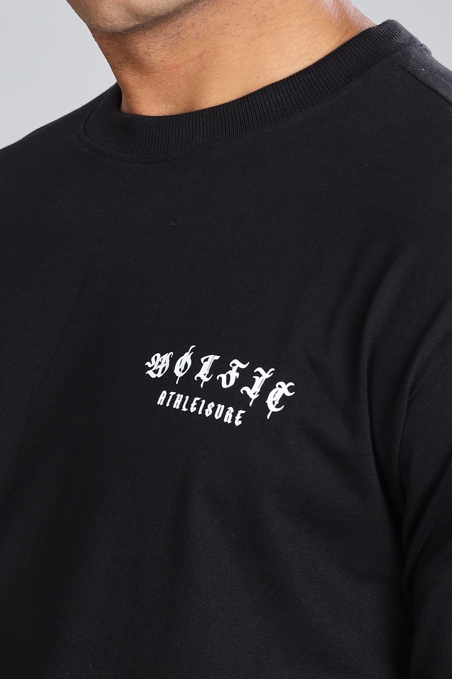 109 Alpha Drip Oversize Tshirt - Black
