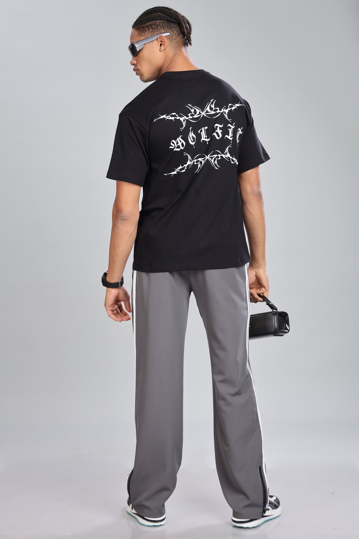 109 Alpha Drip Oversize Tshirt - Black