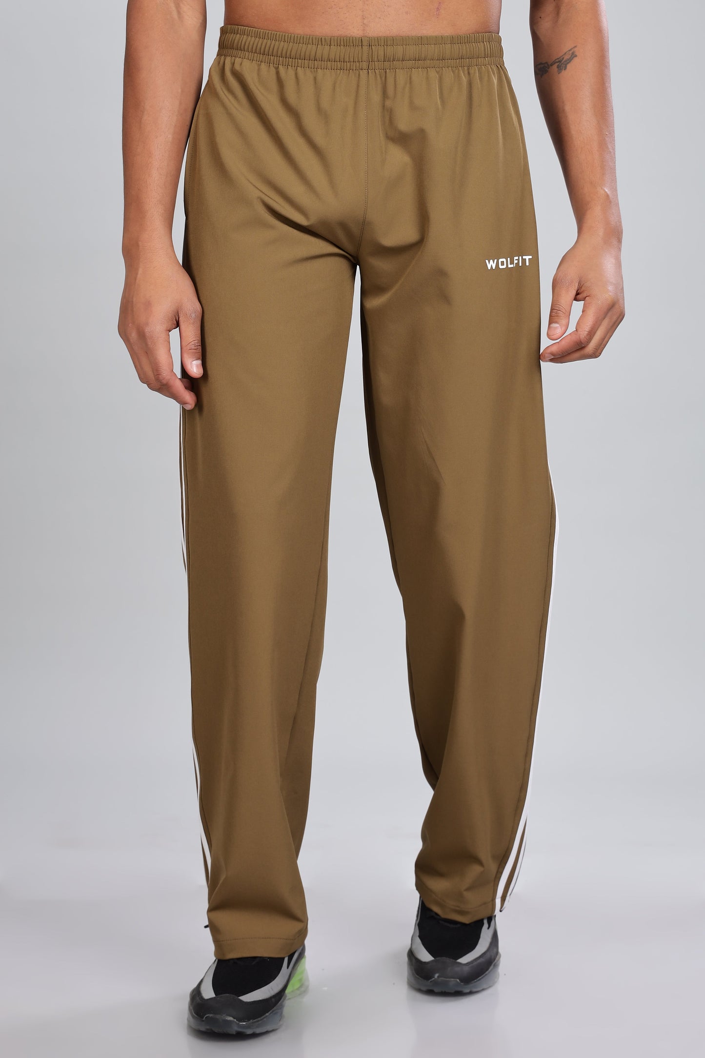 Retro Bootcut Trackpant - Brown