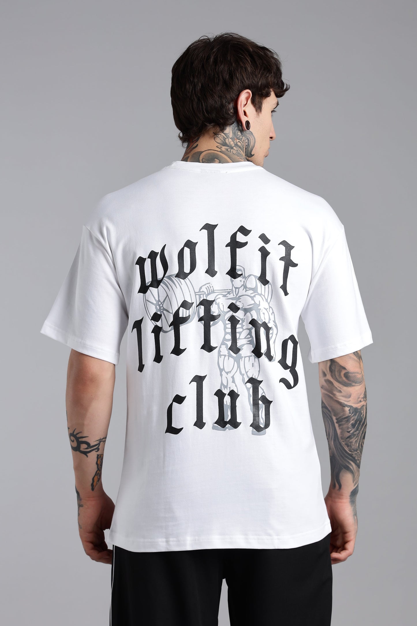 110 Lifting Club Oversize Tshirt - White