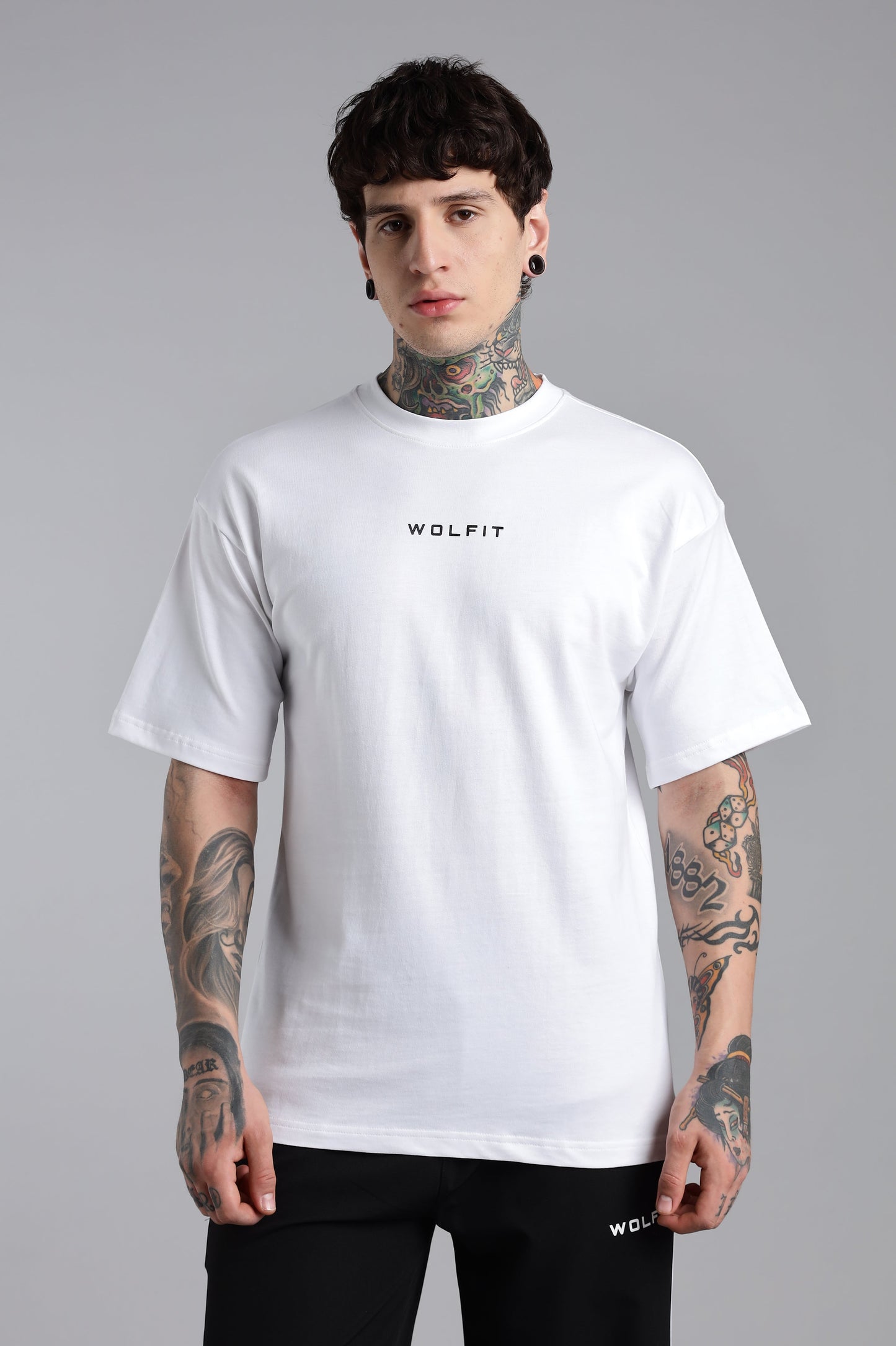 110 Lifting Club Oversize Tshirt - White