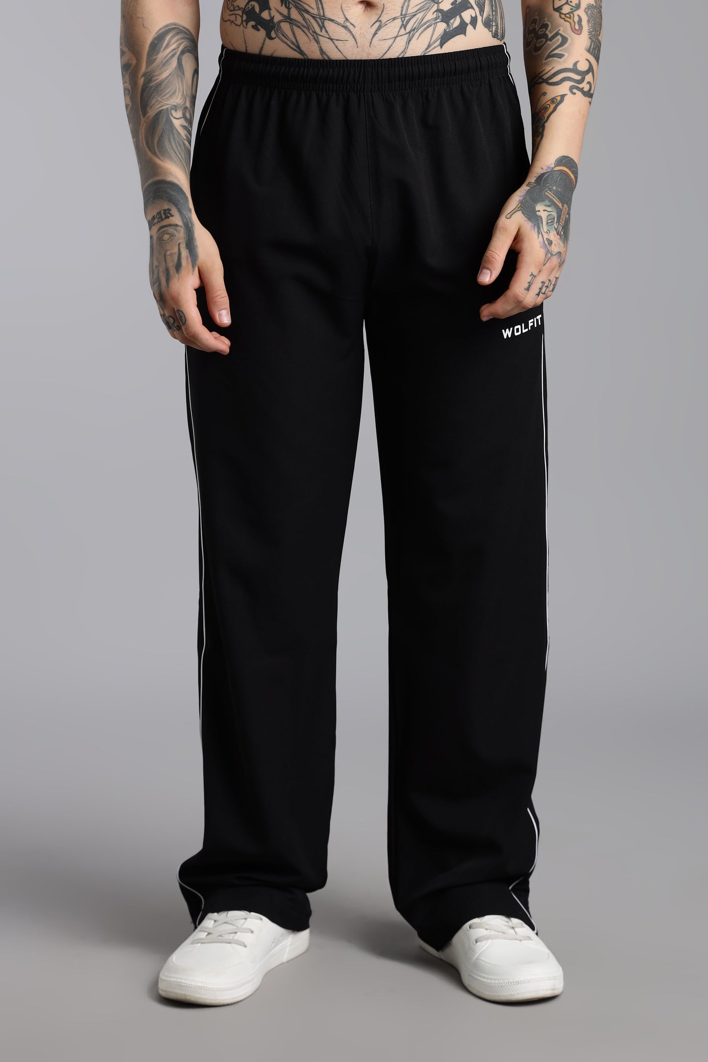 Classic Bootcut Trackpant - Black