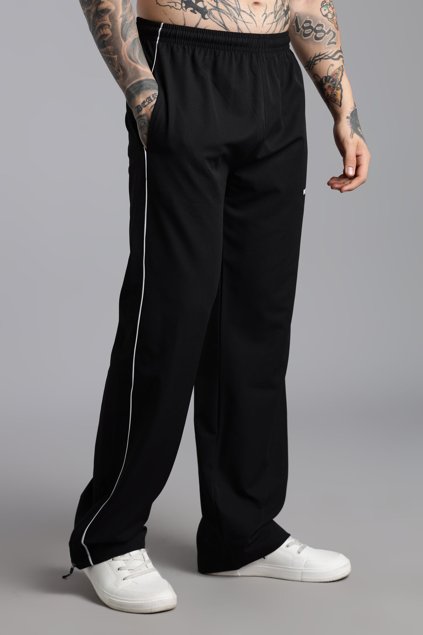 Classic Bootcut Trackpant - Black