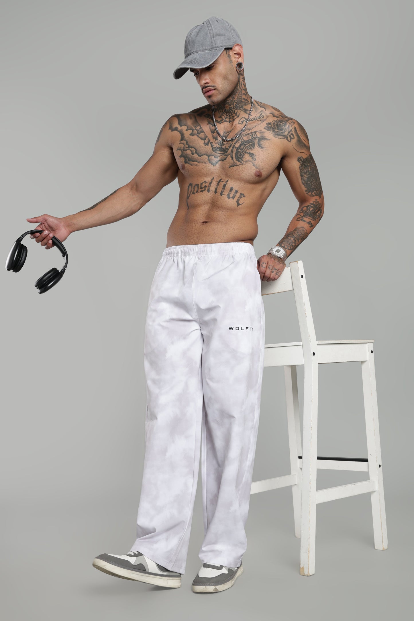 PHANTOM CLOUDWASH STRAIGHTFIT PANTS-WHITE