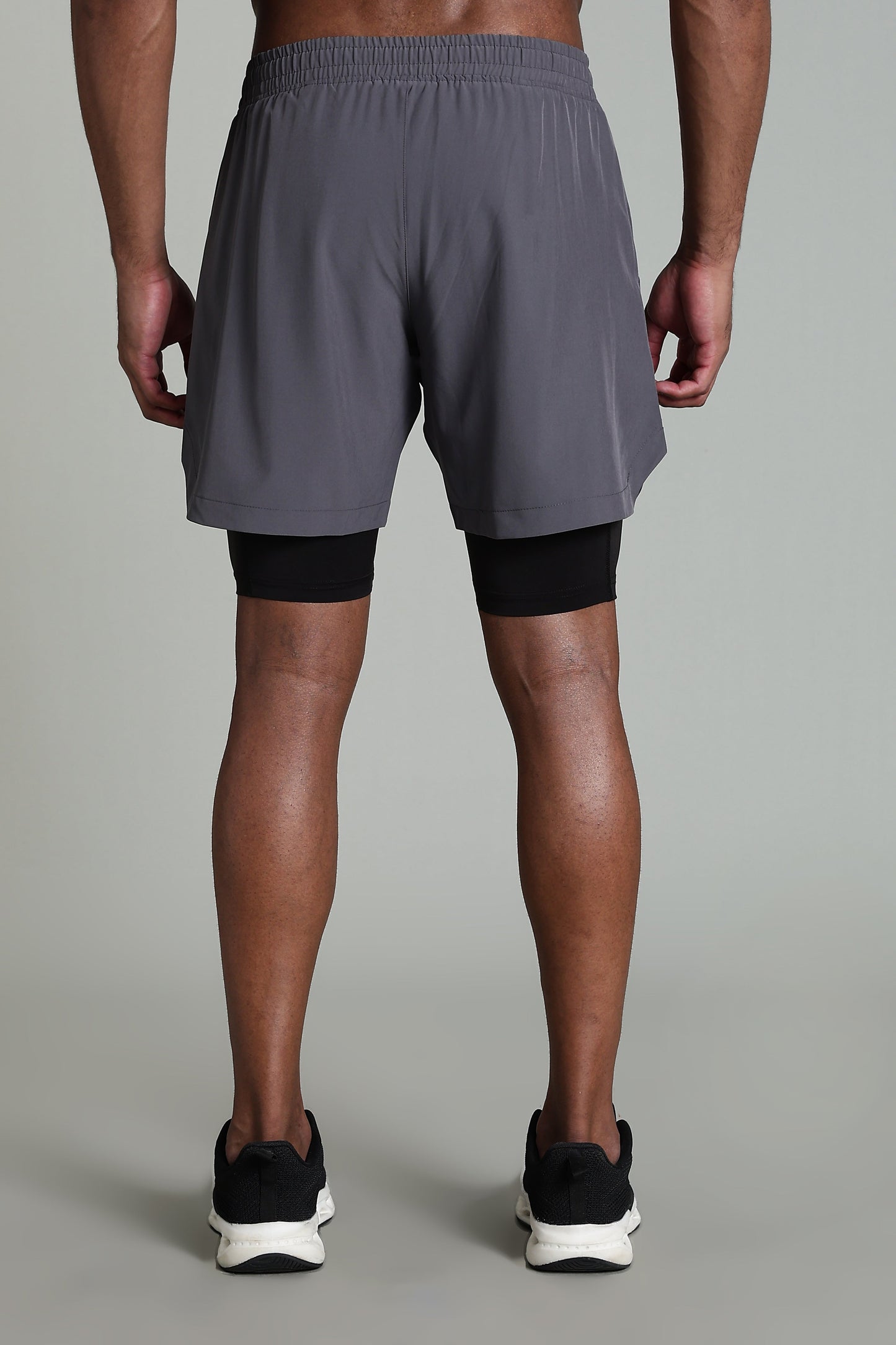 Limitless 2 in 1 6" shorts - Ash grey