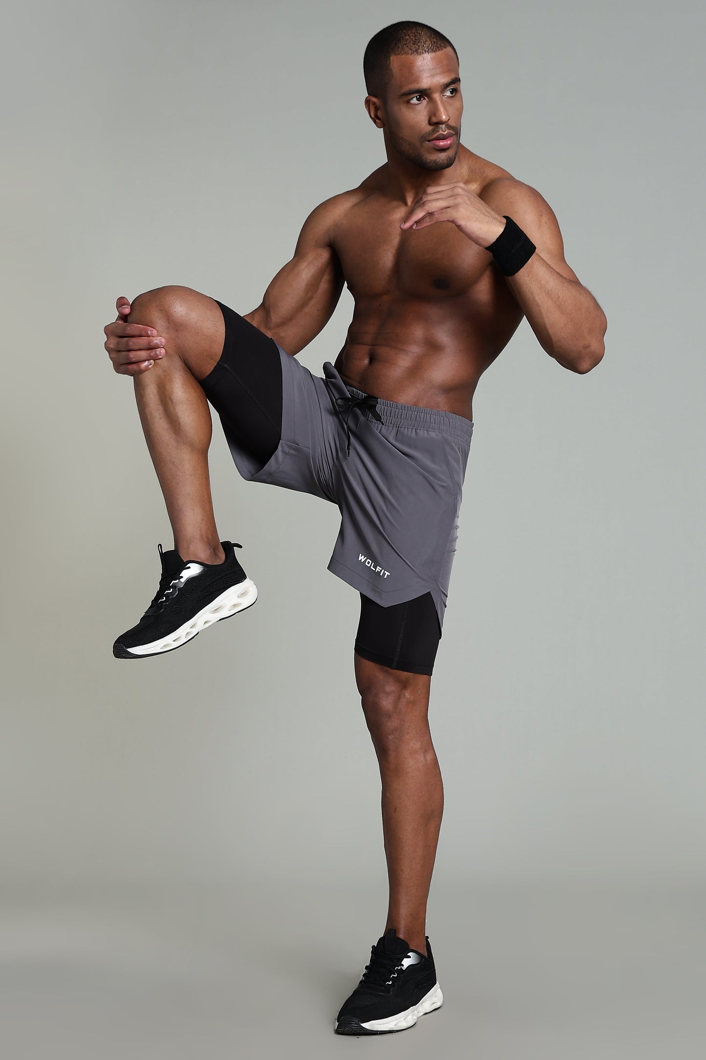 Limitless 2 in 1 6" shorts - Ash grey