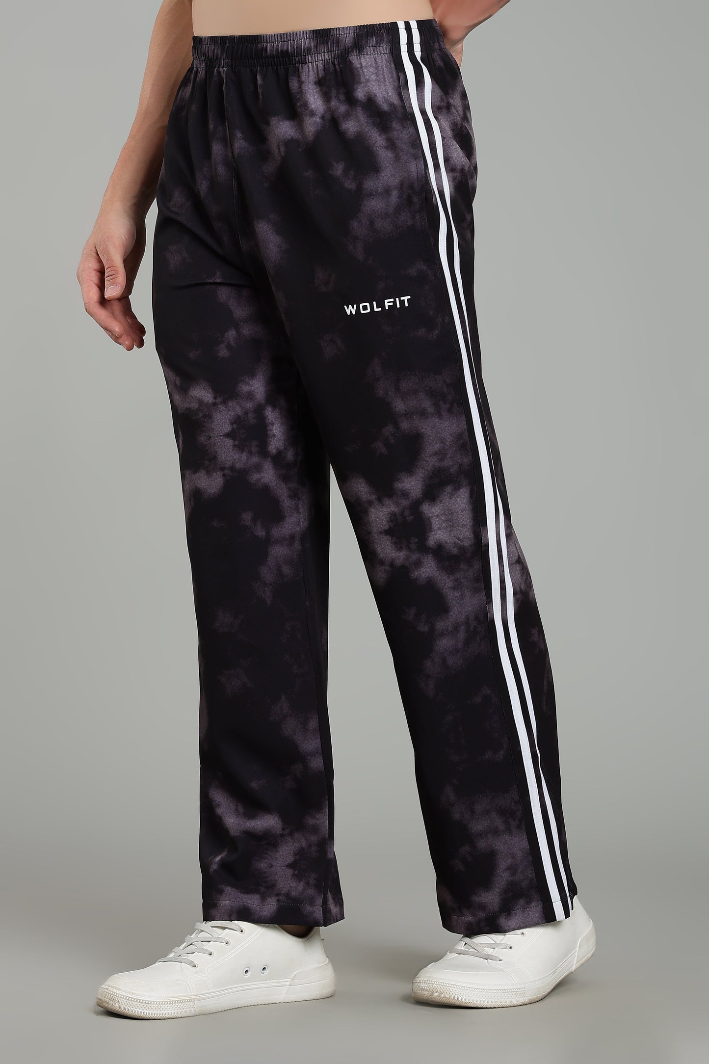 Retro 2.0 Bootcut Trackpant- Black CloudWash
