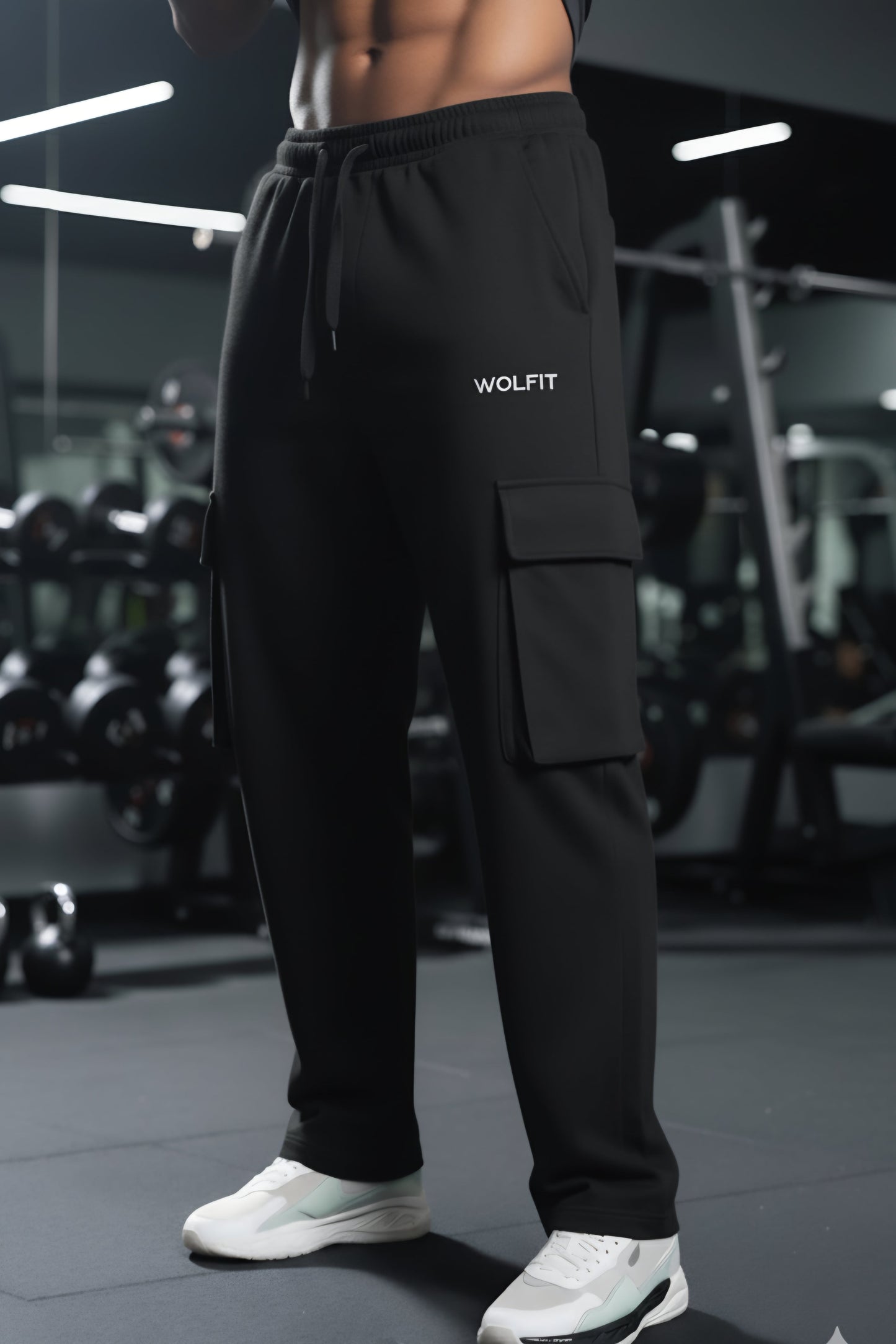 DIVINE STRAIGHTFIT CARGO - BLACK