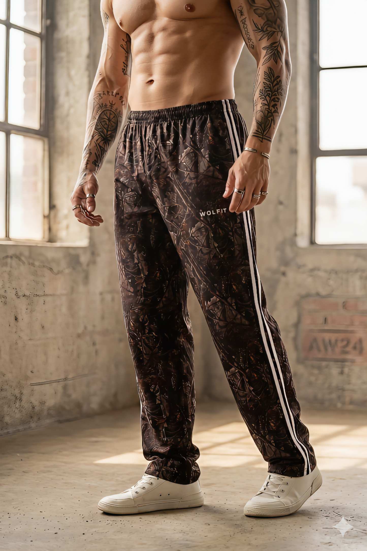 Retro 2.0 Bootcut Trackpant- Dark Tree Camo
