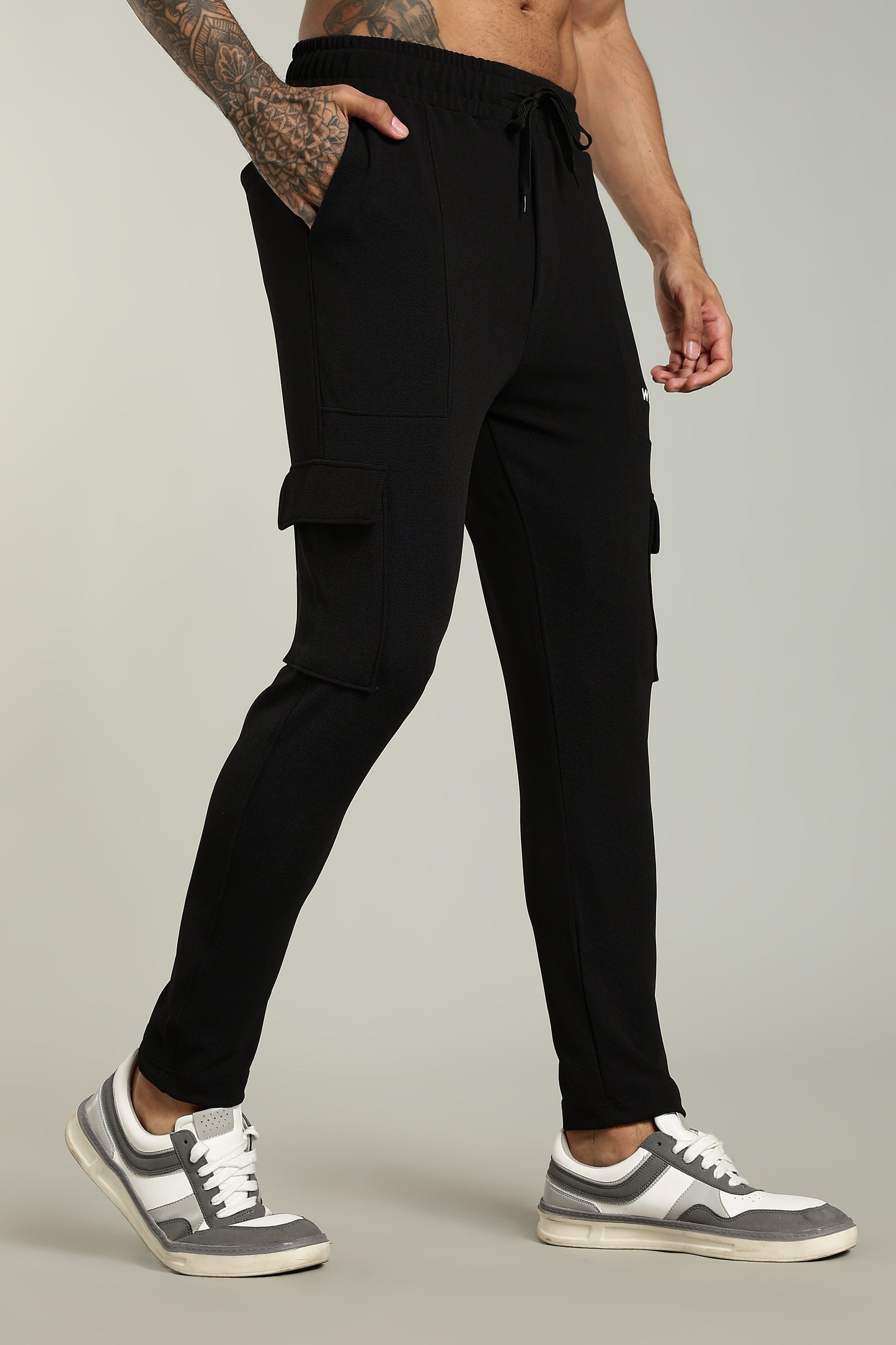 Adonis Cargo Trackpant - Black