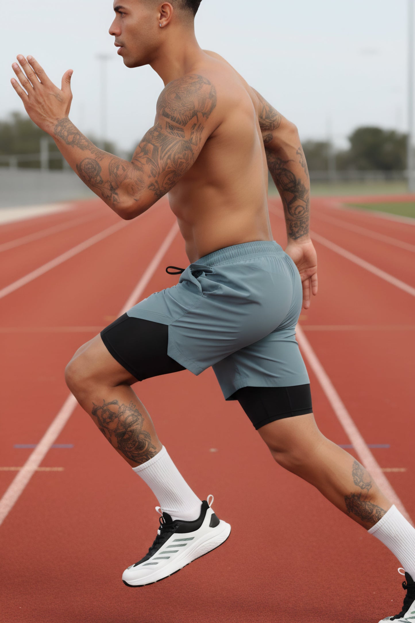 Limitless 2 in 1 6" shorts - Ice Blue