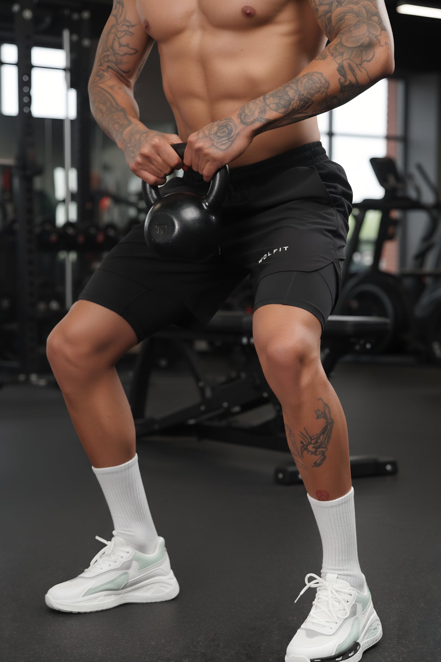 Limitless 2 in 1 6" shorts - Black